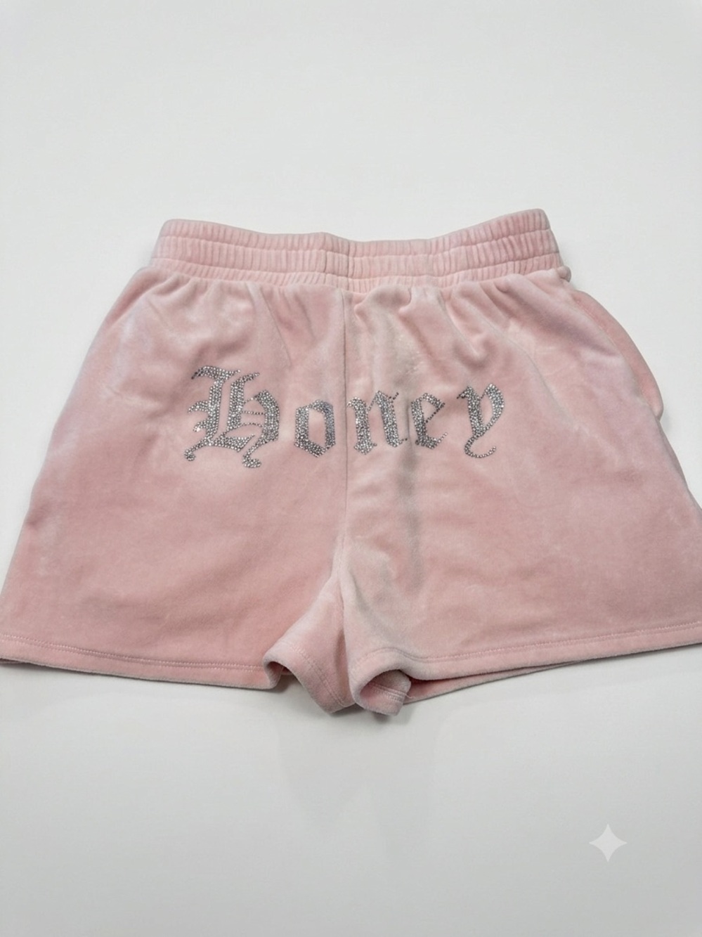 Pink 'Honey' Velour Women’s Loungewear Shorts